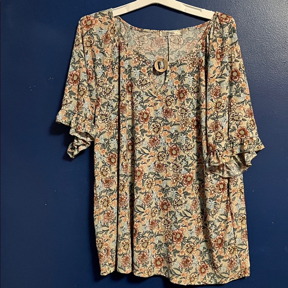 Cure. Floral Print Blouse